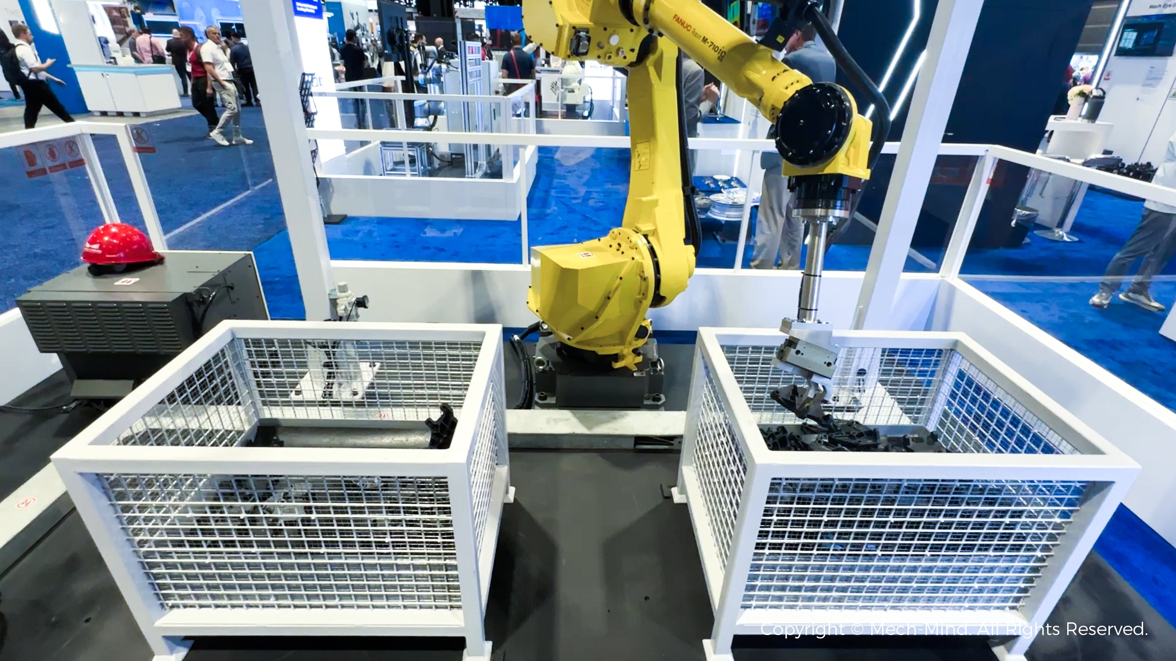 美國自動(dòng)化盛會(huì)AUTOMATE 2024：梅卡曼德作為參展規(guī)模最大的中國企業(yè)，先進(jìn)AI+3D技術(shù)獲廣泛關(guān)注