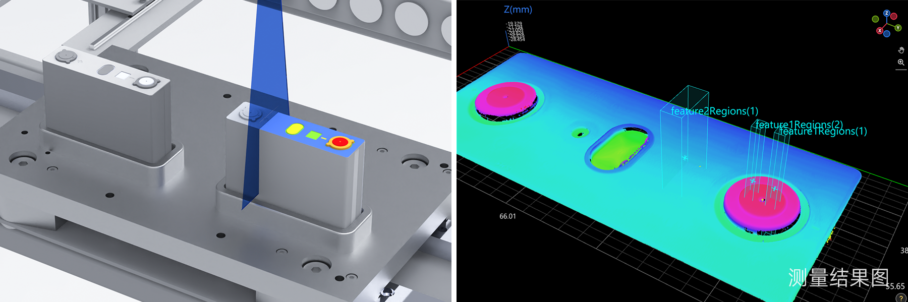 電芯頂蓋高度差測量