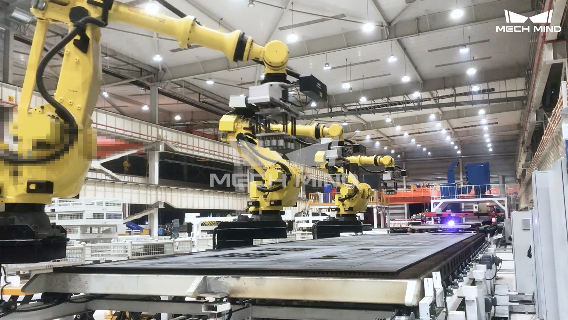 某大型鋼鐵廠-視覺(jué)引導(dǎo)鋼板切割下料